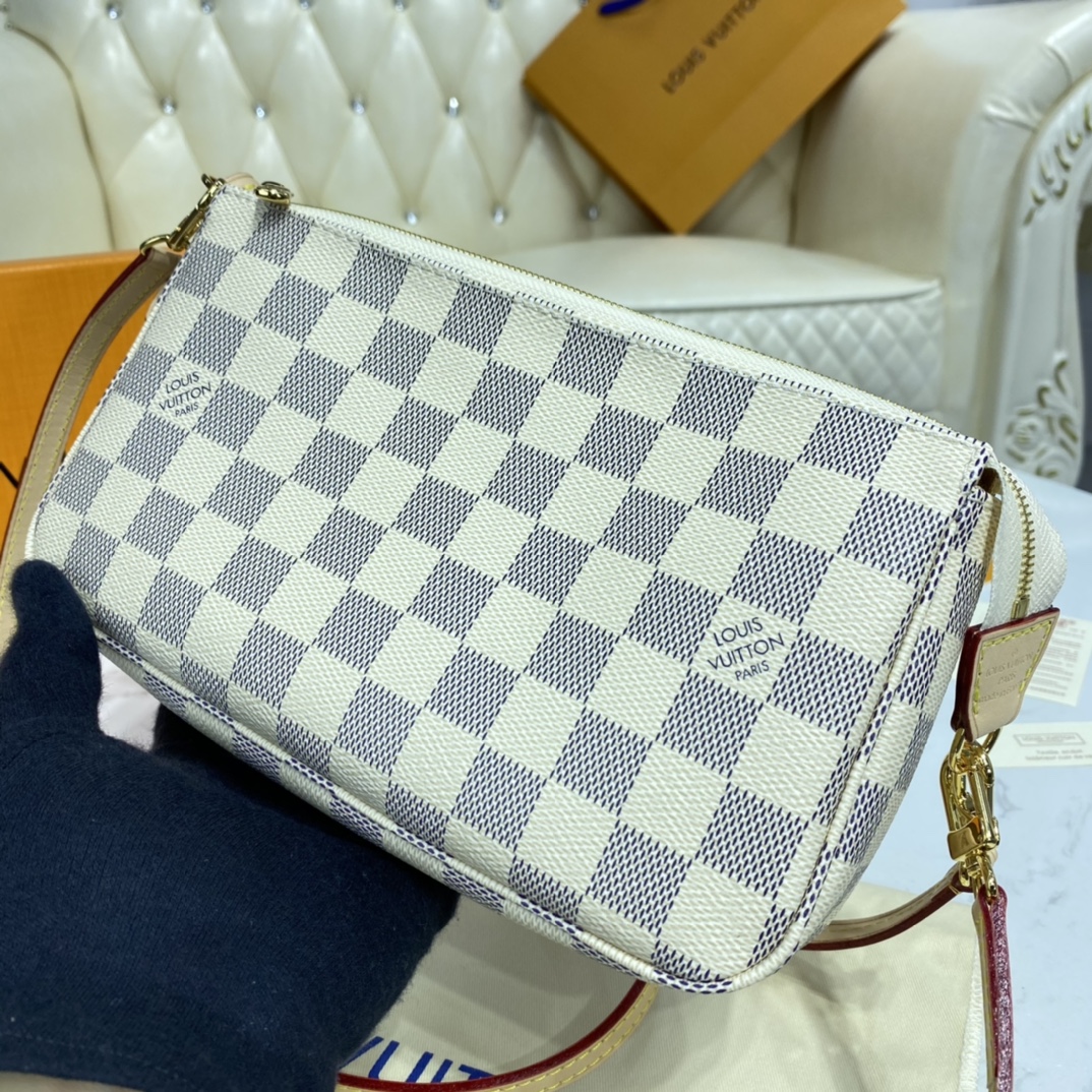 Louis Vuitton POCHETTE ACCESSOIRES Handbag Damier Azur N41207